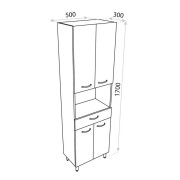 Słupek stojący Basic Barato 500 Lavita