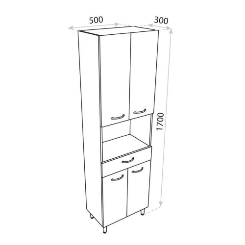 Słupek stojący Basic Barato 500 Lavita