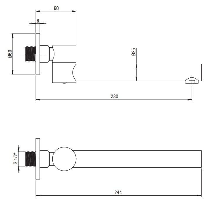 Wylewka wannowa składana okrągła złota Cascada Deante