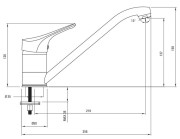 Bateria kuchenna stojąca chrom Joko Deante