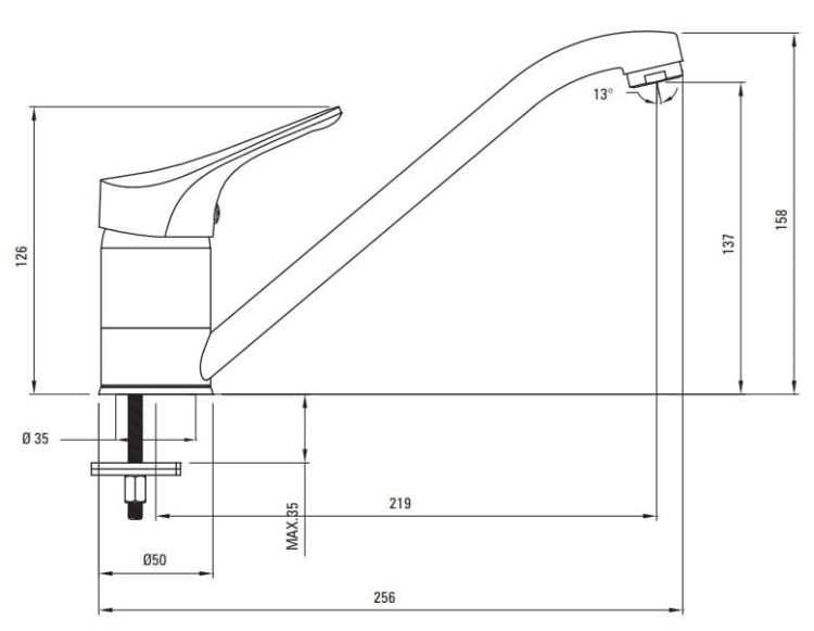 Bateria kuchenna stojąca chrom Joko Deante