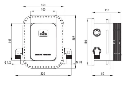 Puszka do BOXa podtynkowego uniwersalna Deante