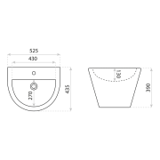 Umywalka wisząca Alsola Lavita