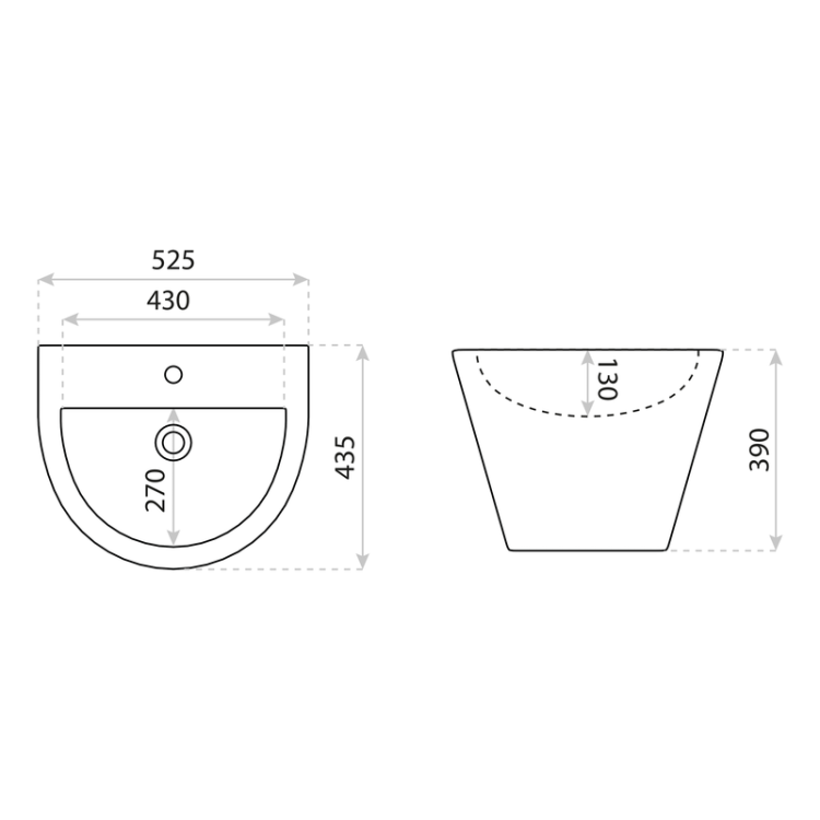 Umywalka wisząca Alsola Lavita