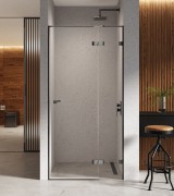 Drzwi prysznicowe New Trendy Eventa Black Chrome prawe czyste