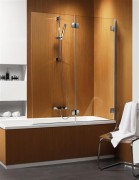 Parawan nawannowy Radaway Carena PND 130x150 prawy, szkło przejrzyste