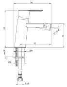 Bateria bidetowa stojąca Arnika Deante złoto szczotkowane