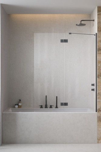 Parawan nawannowy Radaway Essenza Brushed GunMetal PND II prawy