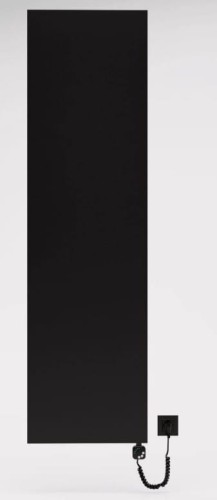 Grzejnik wodno-elektryczny V-line Elektro czarny mat 180x50 Luxrad