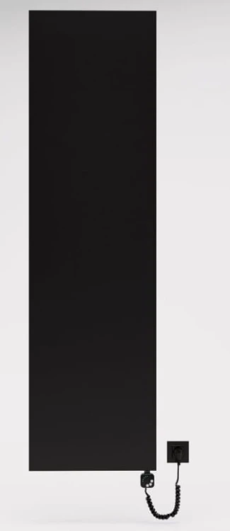 Grzejnik wodno-elektryczny V-line Elektro czarny mat 180x50 Luxrad