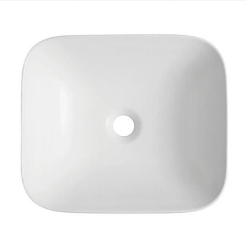 Umywalka wpuszczana w blat intero 430x380x140 mm z korkiem białym