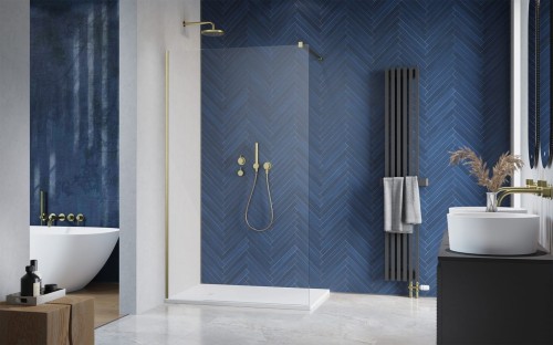 Kabina prysznicowa walk-in Radaway Modo New Brushed Gold II