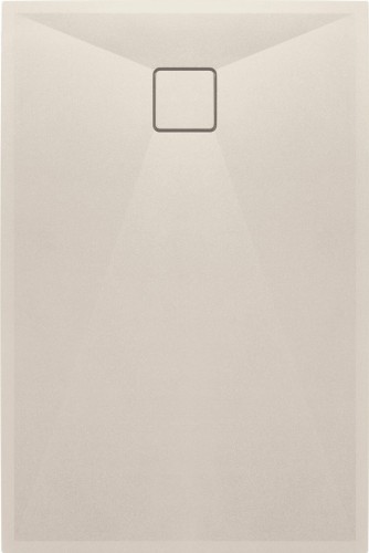 Brodzik granitowy prostokątny 100x90 beżowy Correo Deante