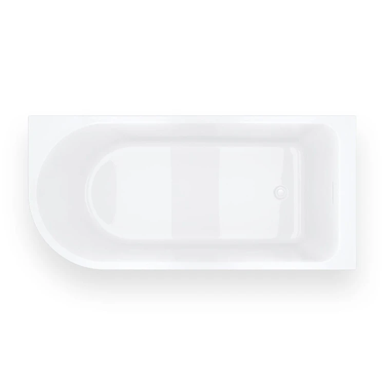 Wanna narożna invelia v220xlpwh 170x80cm montaż prawostronny korek klik klak biały