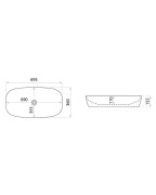 Umywalka nablatowa Kratos Lavita