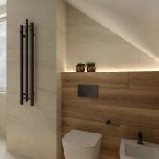 Grzejnik łazienkowy Calentador QR Black 1620 Lavita