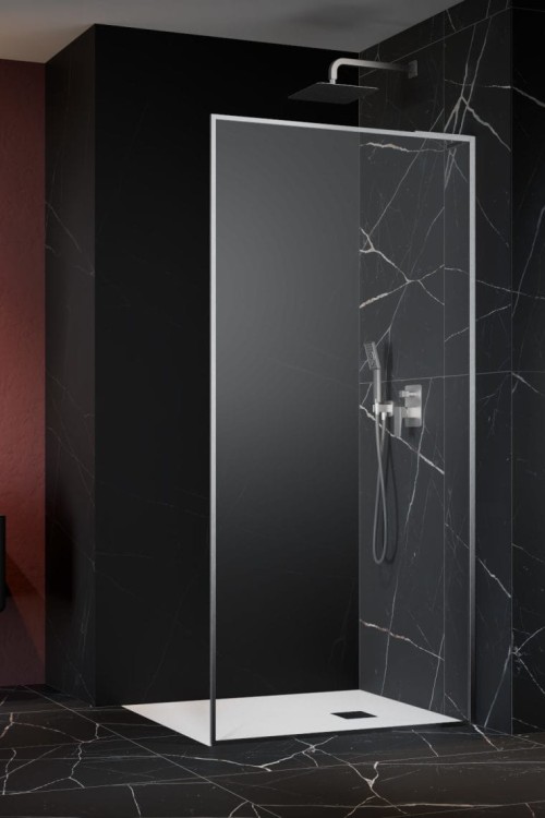 Kabina prysznicowa walk-in Radaway Modo F SL Brushed Nickel II prawa