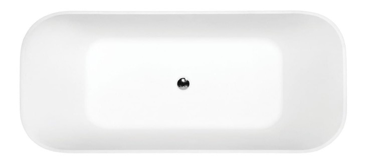 Wanna wolnostojąca Besco ASSOS GLAM 160x70 srebrna