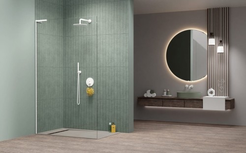 Kabina prysznicowa walk-in Radaway Modo SL White II lewa