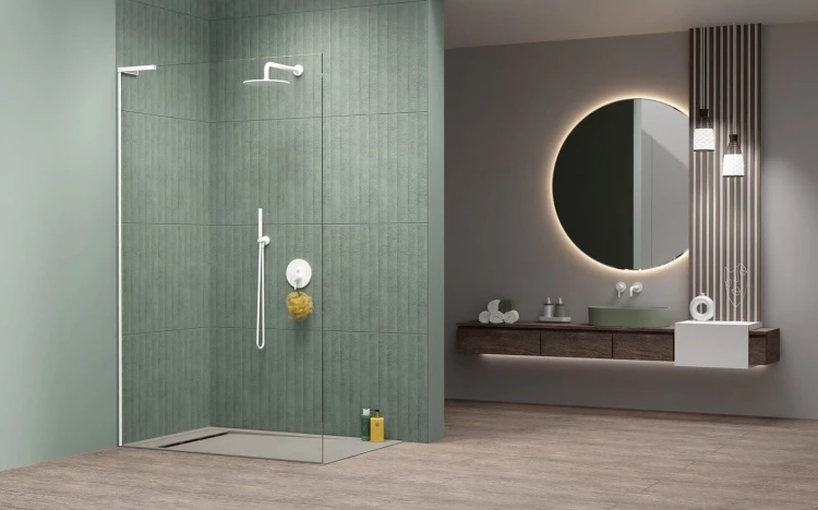 Kabina prysznicowa walk-in Radaway Modo SL White II lewa