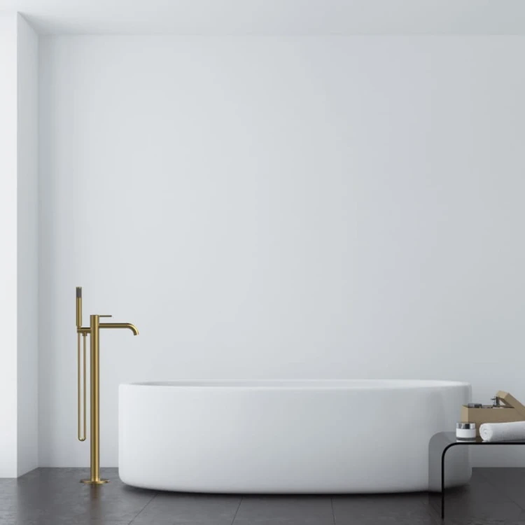 Bateria wannowa wolnostojąca Orion Brushed Gold Lavita