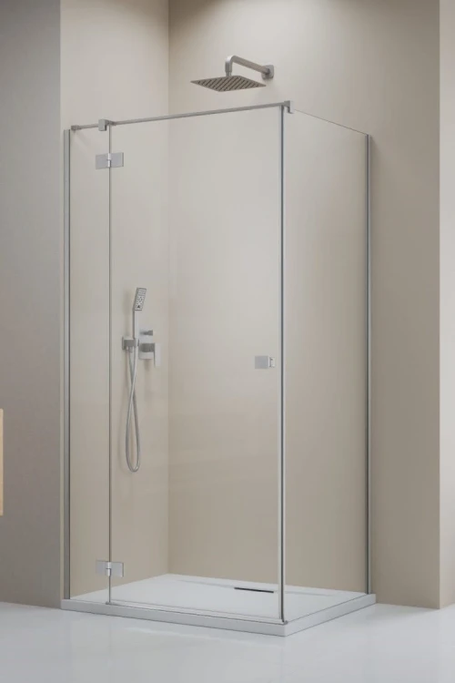Kabina prysznicowa Radaway Essenza 8 Brushed Nickel KDJ lewa