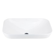 Umywalka nablatowa intero uc5580bl prostokątna 530x335x170 mm czarny korek