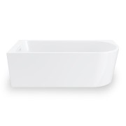 Wanna narożna invelia v220llbl 160x75cm montaż lewostronny korek klik klak czarny