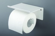 Deante Mokko Uchwyt na papier toaletowy z półką Bianco
