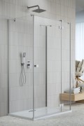 Kabina przyścienna Radaway Essenza Brushed Nickel KDJ+S prawa