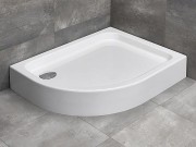 Brodzik asymetryczny Radaway Laros E Compact 100x80x17x5,5 prawy