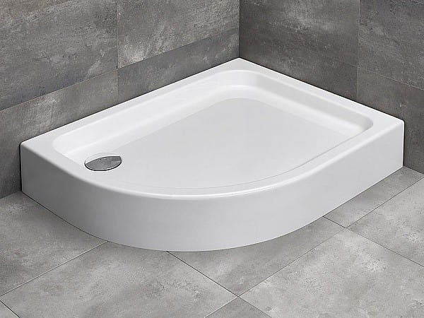 Brodzik asymetryczny Radaway Laros E Compact 100x80x17x5,5 prawy