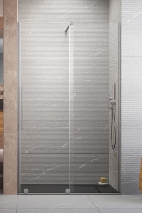Drzwi prysznicowe Furo Brushed Nickel DWJ Radaway prawe nikiel