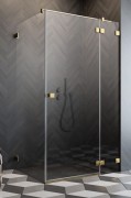Kabina Radaway Essenza Pro Gold KDJ 110x110x200 prawa przejrzysta