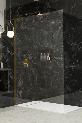 Kabina prysznicowa walk-in Radaway Modo SL Gold II lewa