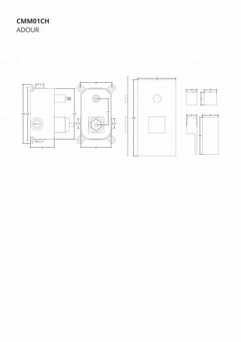 Prysznicowa bateria podtynkowa corsan cmm01ch
