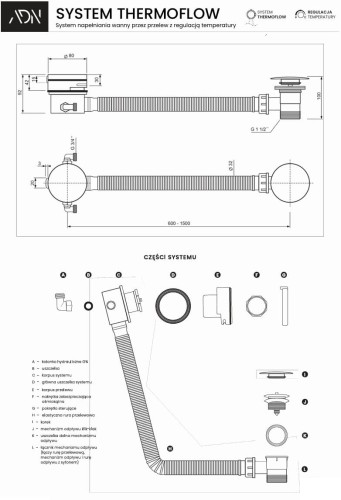 System Thermoflow biały do wanien AD NATURALNIE