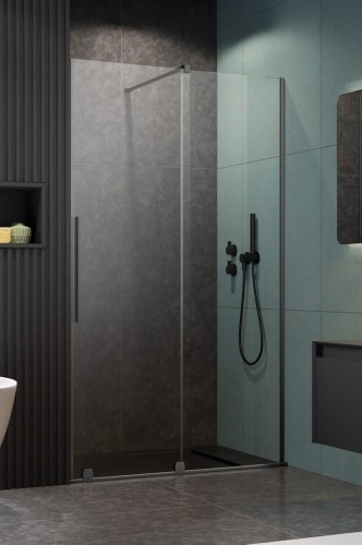 Drzwi prysznicowe Furo Brushed GunMetal DWJ Radaway prawe
