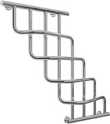 Grzejnik łazienkowy Sunerzha Cascade 70x100cm stal polerowana