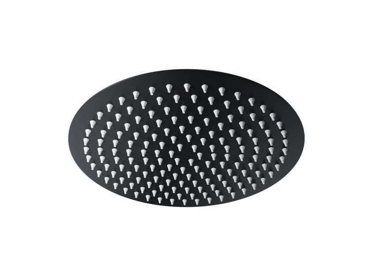 Deszczownica natryskowa corsan cmdo30bl slim stalowa czarna okrągła 30 cm