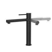 Bateria stojąca corsan cmb7521bl lugo czarna z ruchomą wylewką