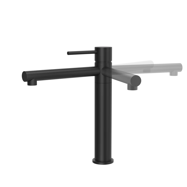 Bateria stojąca corsan cmb7521bl lugo czarna z ruchomą wylewką