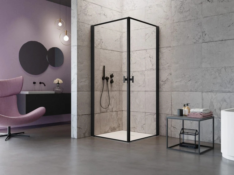 Kabina prysznicowa Nes Black KDD I Frame Radaway