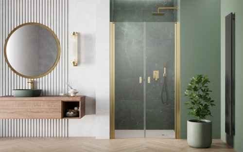 Drzwi prysznicowe Radaway Nes Brushed Gold DWD I