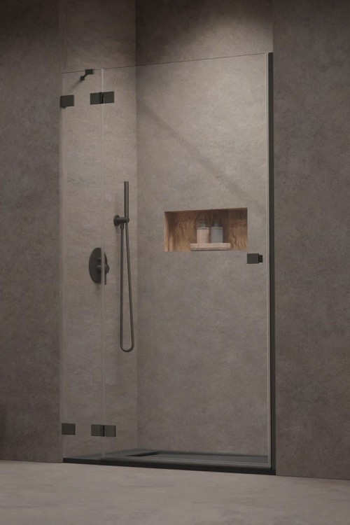 Drzwi prysznicowe Radaway Essenza Pro 8 Brushed GunMetal DWJ lewe