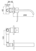 Bateria umywalkowa KOHLMAN Axis QW183N