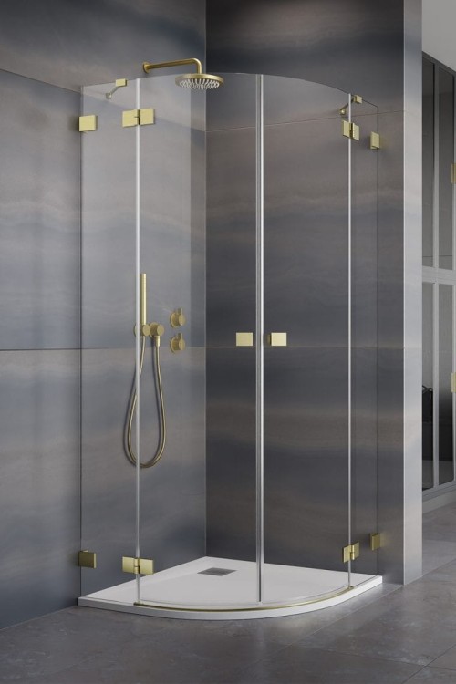 Kabina prysznicowa Essenza Pro Brushed Gold PDD Radaway złota