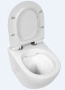 Miska wisząca LAVITA SOFI SLIM bezkołnierzowa + deska