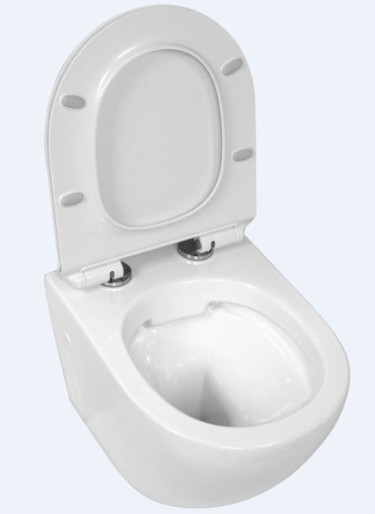 Miska wisząca LAVITA SOFI SLIM bezkołnierzowa + deska