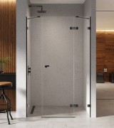 Drzwi prysznicowe New Trendy Eventa Black Chrome prawe czyste